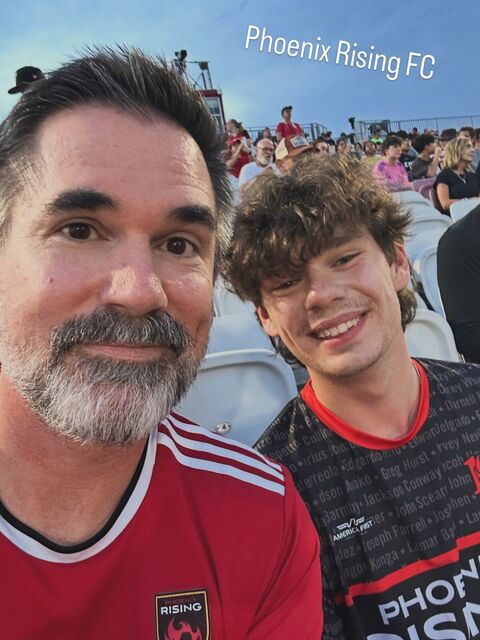 Our last @phxrisingfc home match together? Quite possibly.

10 years as season ticket members, pl...